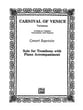 CARNIVAL OF VENICE TROMBONE SOLO cover